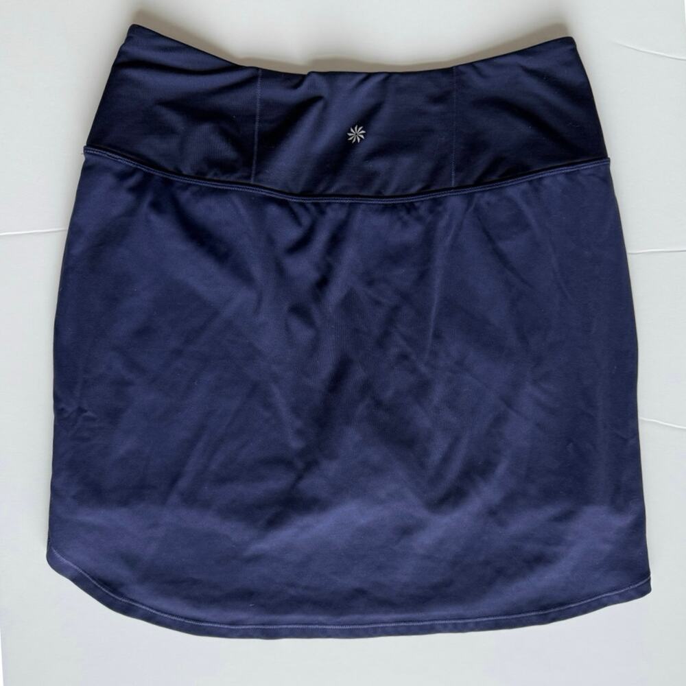 Athleta Womens M Fairway Golf Skort 18" Stretch Pockets Navy Blue - Picture 4 of 12